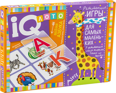 Развивающая игра Айрис-пресс Лото 4+. Веселая азбука / 9785811281299