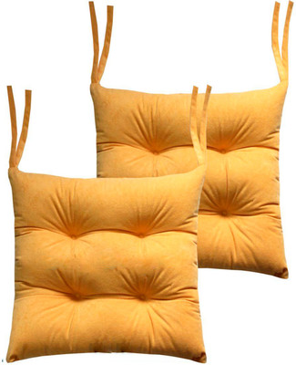 Комплект подушек на стул MATEX Velours / 47-346 (горчичный)