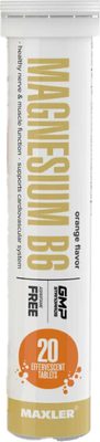 Витаминно-минеральный комплекс Maxler Магний B6 со вкусом апельсина (20 таблеток)