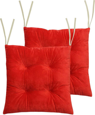 Комплект подушек на стул MATEX Velours / 47-414 (ярко-красный)