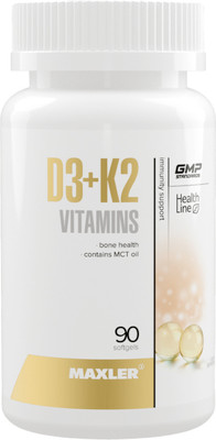 Мультивитаминный комплекс Maxler Д3 + К2 (90 капсул)