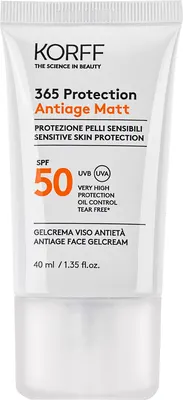 Гель солнцезащитный KORFF 365 Protection Antiage Matt Sensitive Skin SPF50 (40мл)