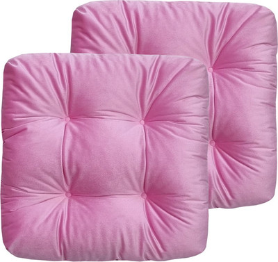 Комплект подушек на стул MATEX Velours / 49-647 (светло-розовый, 2шт)