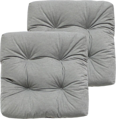 Комплект подушек на стул MATEX Velours / 57-253 (светло-серый, 2шт)