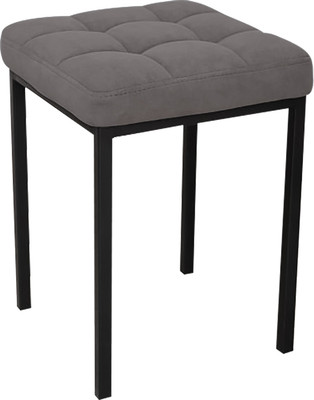 Табурет Древпром Пуф ДП3-08 (черный матовый/катания сильвер)