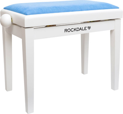 Банкетка для музыкантов Rockdale Rhapsody 131 SV White Blue / A142430 (белый/голубой)