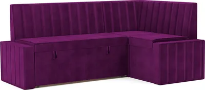 Уголок кухонный мягкий Mebel-Ars Вермут 191x83x121 / M11-24-18 (фиолет)