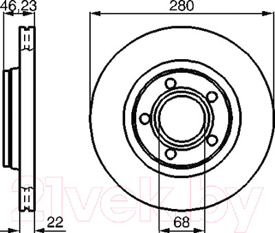 Тормозной диск Bosch 0986478869