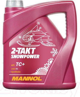 Моторное масло Mannol 2-Takt Snowpower TC+ / MN7201-4 (4л)
