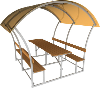 Беседка ИМпласт Астра Янтарь 40x20мм / 15037 (2м)