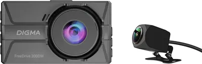 Автомобильный видеорегистратор Digma FreeDrive 300DW / FD300DW (черный)