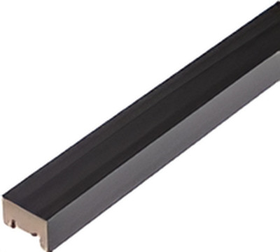 Финишная рейка для реечной панели Grace ПВХ черный (22х16х2700мм)