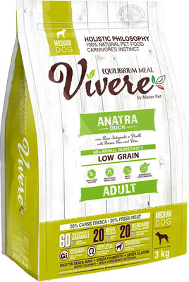 Сухой корм для собак Vivere Medium Adult Duck (3кг)