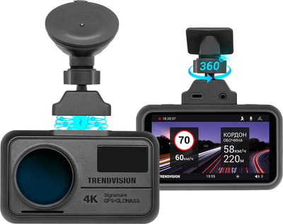 Автомобильный видеорегистратор TrendVision TDR-725 Real 4K