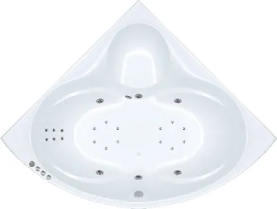 Ванна акриловая Triton Сабина 160x160 Экстра Люкс Турбо (с гидромассажем)