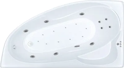 Ванна акриловая Triton Николь 160x100 L Люкс Турбо (с гидромассажем)