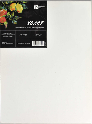 Холст для рисования Феникс+ Лимоны / 64571 (белый)