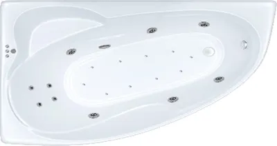 Ванна акриловая Triton Изабель 170x100 R Экстра Люкс Турбо Flat (с гидромассажем)