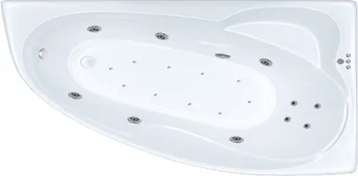 Ванна акриловая Triton Изабель 170x100 L Экстра Люкс Турбо Flat (с гидромассажем)