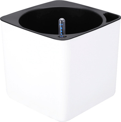 Кашпо BOTANICA Quadro автополив с индикатором (20x19.8см, белый)