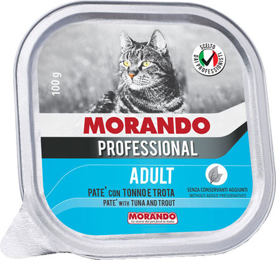 Влажный корм для кошек Morando Professional Tuna/Trout (100г)