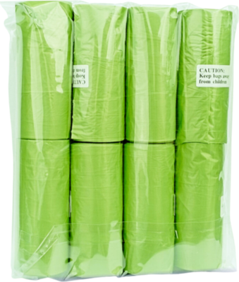 Пакеты для выгула собак Potty-Pot HGR8 0.8мкм (8x15шт, зеленый)