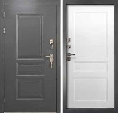Входная дверь Промет Винтер-100 88x205 (левая, графит бланко)