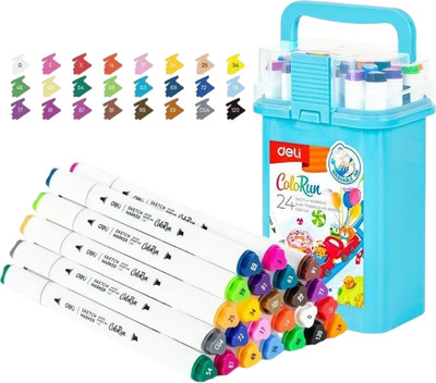 Набор маркеров Deli ColoRun EC187-24 (24шт)