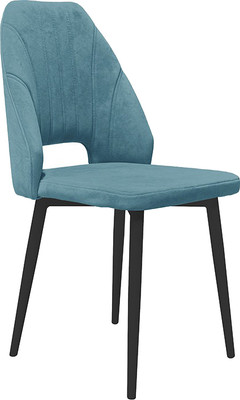 Стул ТриЯ Капри конус Т2 исп.2 (черный муар/велюр бирюзовый)