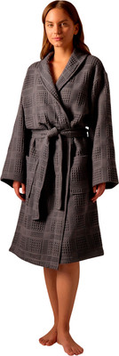 Халат Sima-Land Home Chess Гри Сандре XL / 10091587