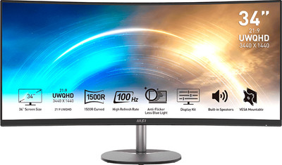 Монитор MSI Pro MP341CQ (9S6-3PB2CT-027)