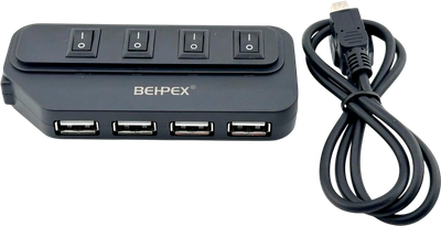 USB-хаб Behpex BPH-1907 (черный)