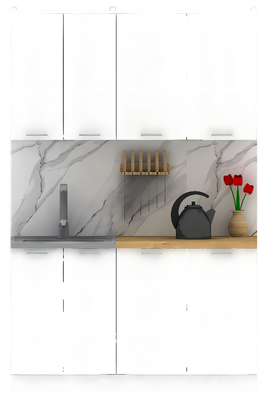 Кухонный гарнитур Eligard Lion 1.4 без столешницы (белый)