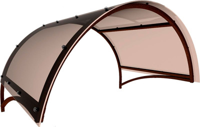 Козырек ИМпласт Арка 1500x1000 / 15105 (с монолитным поликарбонатом 3мм)