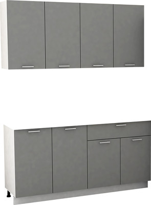 Кухонный гарнитур Eligard Lion 2 1.6 без столешницы (дымчатый алмаз)