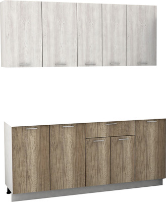 Кухонный гарнитур Eligard Lion 1.8 без столешницы (сосна каньон/дуб каньон)