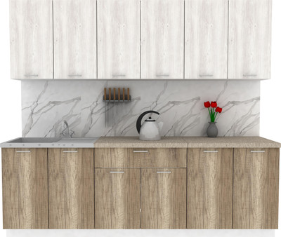 Кухонный гарнитур Eligard Lion 2.4 без столешницы (сосна каньон/дуб каньон)