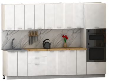 Кухонный гарнитур Eligard Lion 3.0 без столешницы (белый)