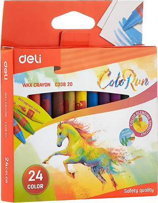 Восковые мелки Deli ColoRun / C20820 (24цв)
