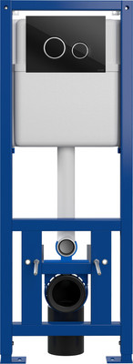 Инсталляция для унитаза Cersanit Link Pro S-IN-MZ-LINK_PRO (с кнопкой Twins 64117 стекло черный)