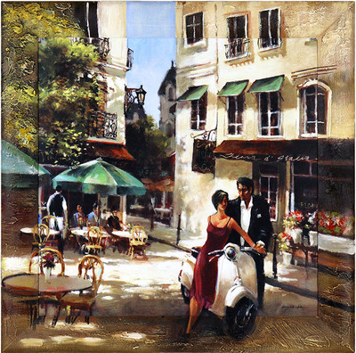 Картина Декарт Ретро пейзаж Италия 8Л0259 (в раме)