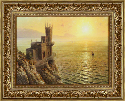 Картина Декарт Ласточкино гнездо, Крым 8Л2360 (в раме)