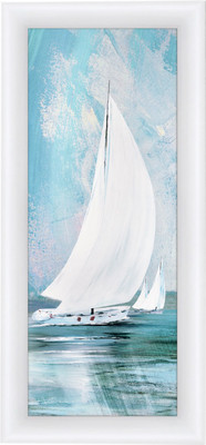 Картина Декарт Белый парусник 2 8Л2053 (в раме)