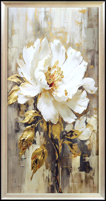 Картина Декарт Белая роза 1 8Л4015 (в раме)