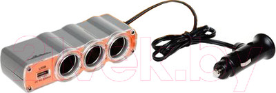 Разветвитель в прикуриватель Airline ASP-3U-03