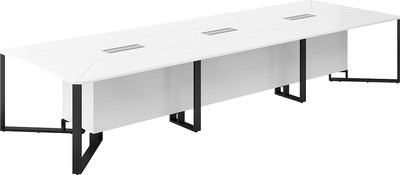 Стол для переговоров Norden 420x140x75 / SP.0107.WH.WH.AN (белый/антрацит)