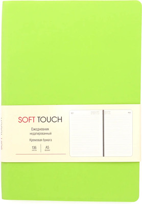 Ежедневник Listoff Soft Touch / ЕКСТ51913601 (салатовый)