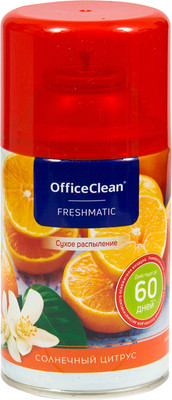 Сменный блок для освежителя воздуха OfficeClean Солнечный цитрус (250мл)