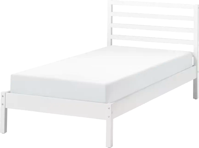 Односпальная кровать Dipriz Tarva 90x200 / Д.80018.1 (белый воск)