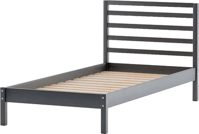 Односпальная кровать Dipriz Tarva 90x200 / Д.80018.2 (серый Ral 7016)